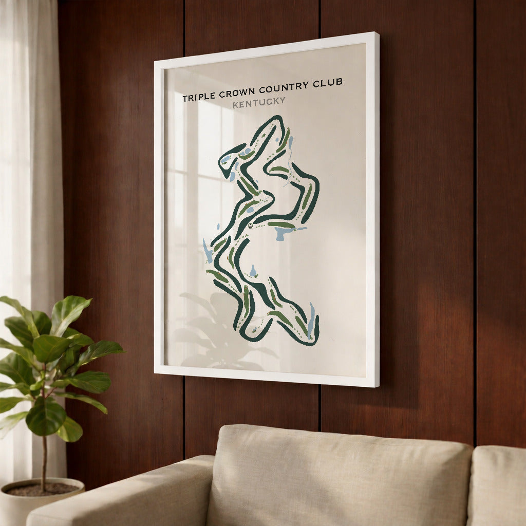 Triple Crown Country Club, Kentucky - Printed Golf Courses