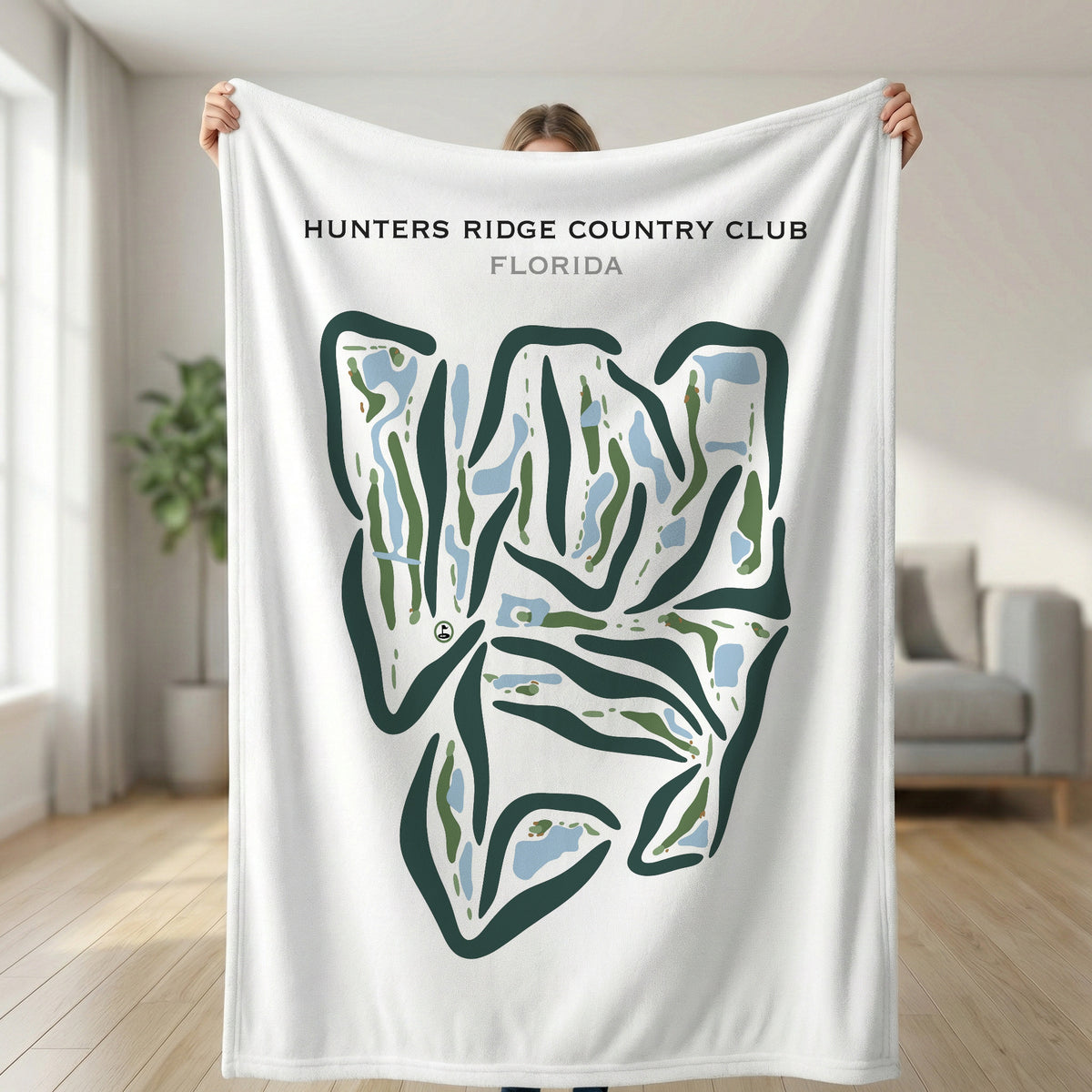 Hunters Ridge Country Club, Florida - Printed Golf Courses