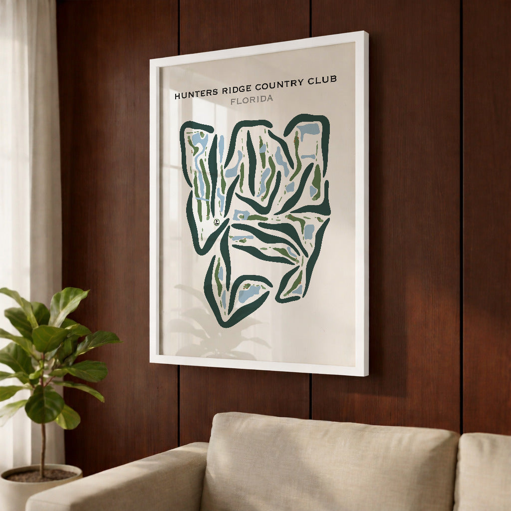 Hunters Ridge Country Club, Florida - Printed Golf Courses