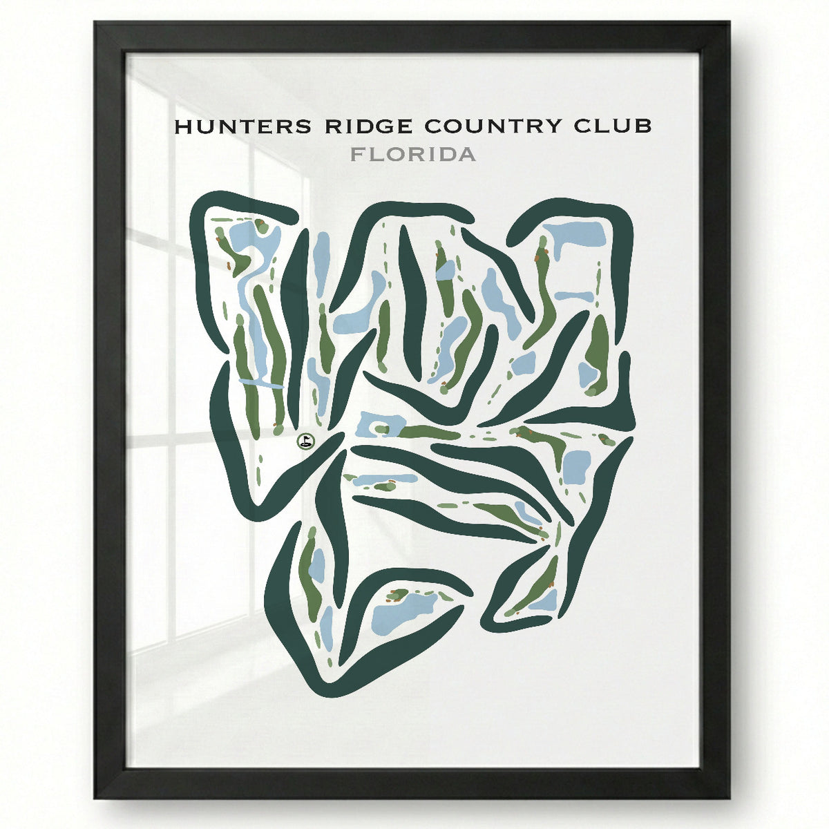 Hunters Ridge Country Club, Florida - Printed Golf Courses
