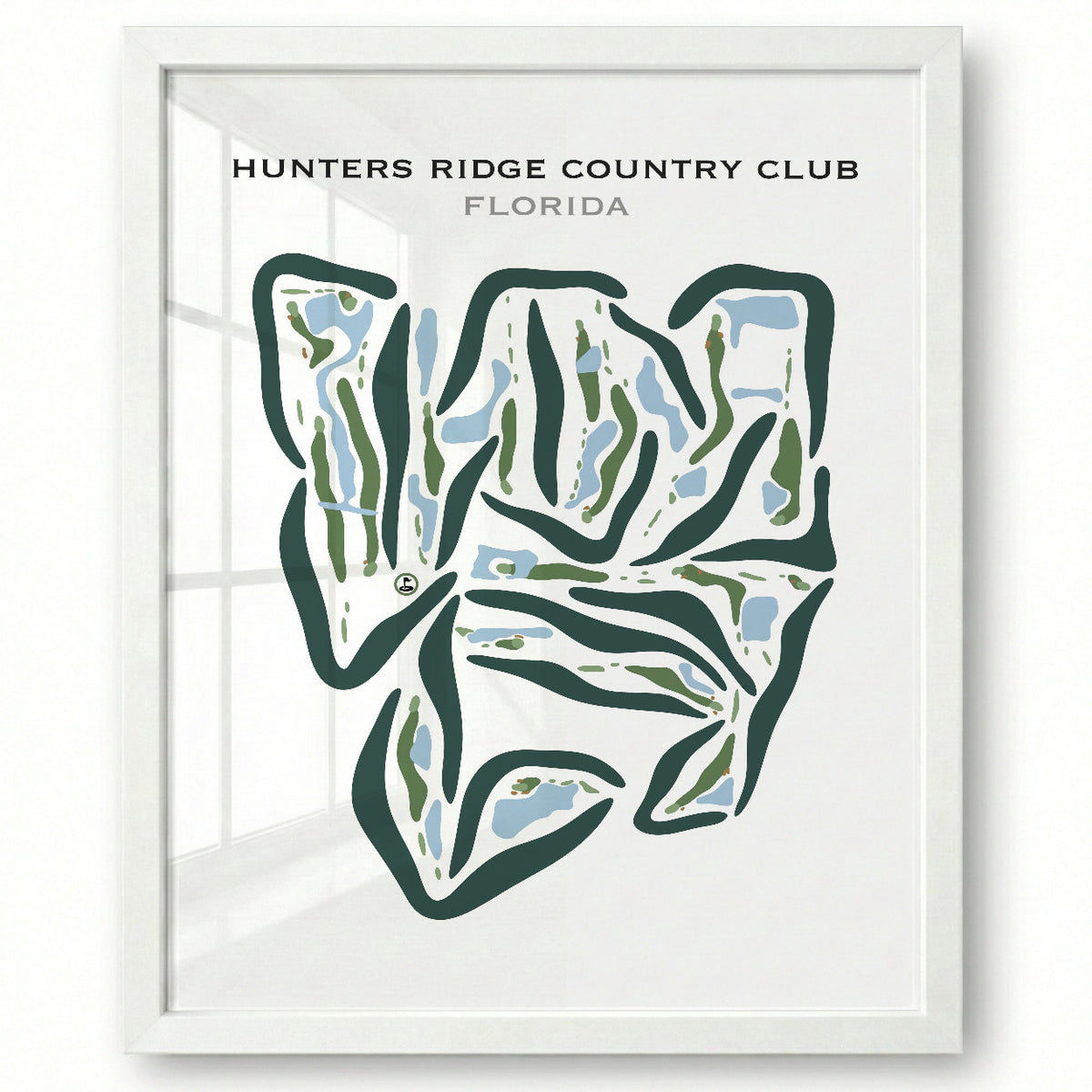 Hunters Ridge Country Club, Florida - Printed Golf Courses
