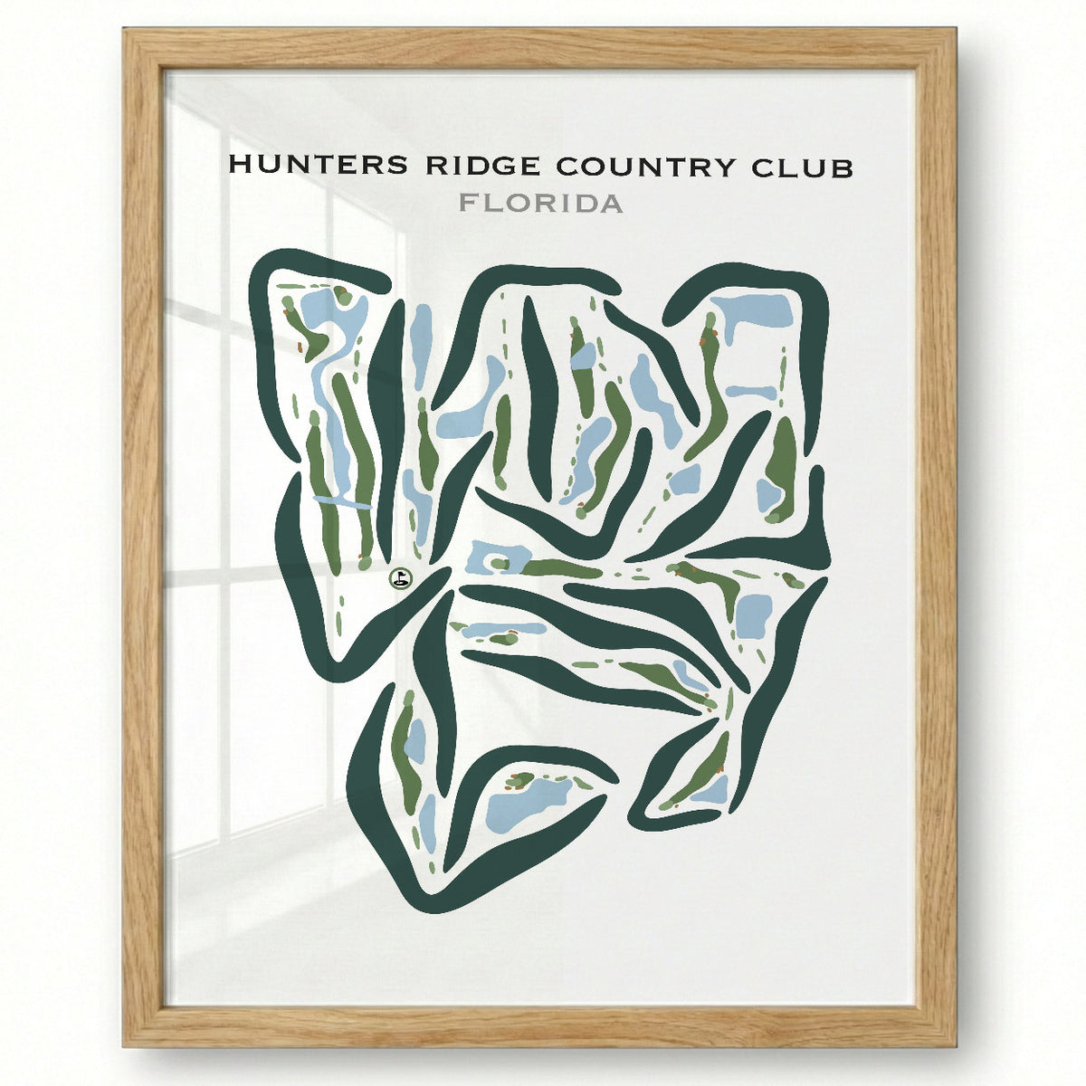 Hunters Ridge Country Club, Florida - Printed Golf Courses