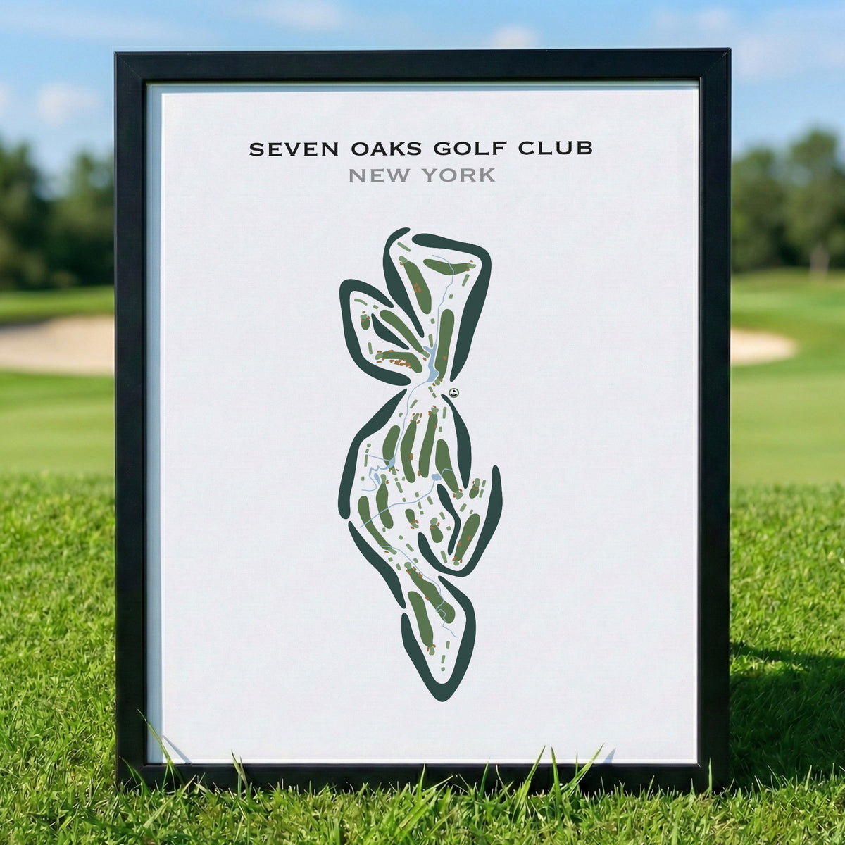 Seven Oaks Golf Club, New York - Printed Golf Courses