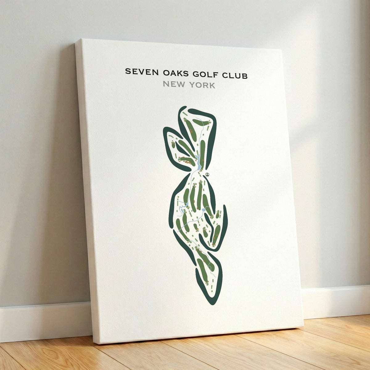 Seven Oaks Golf Club, New York - Printed Golf Courses