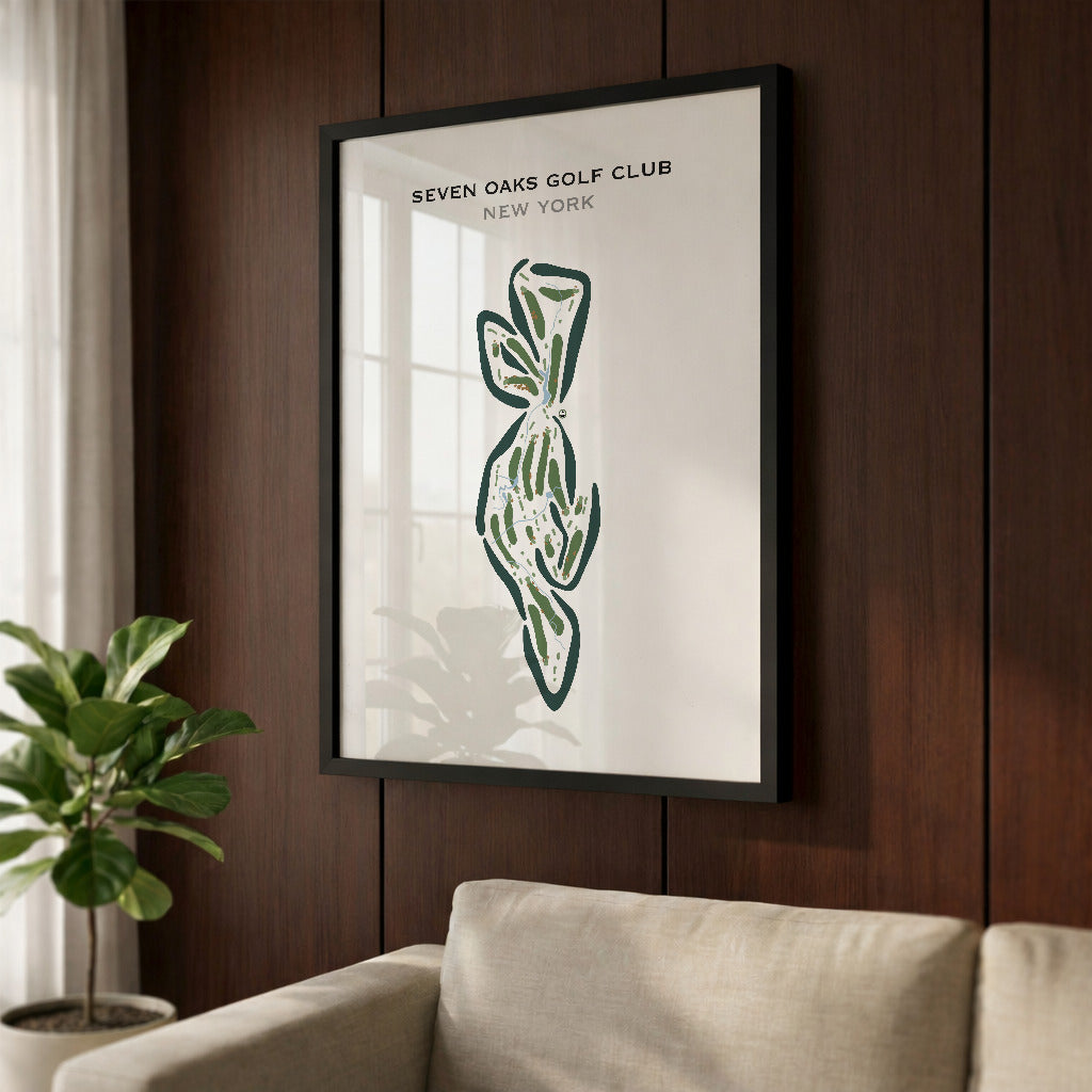 Seven Oaks Golf Club, New York - Printed Golf Courses