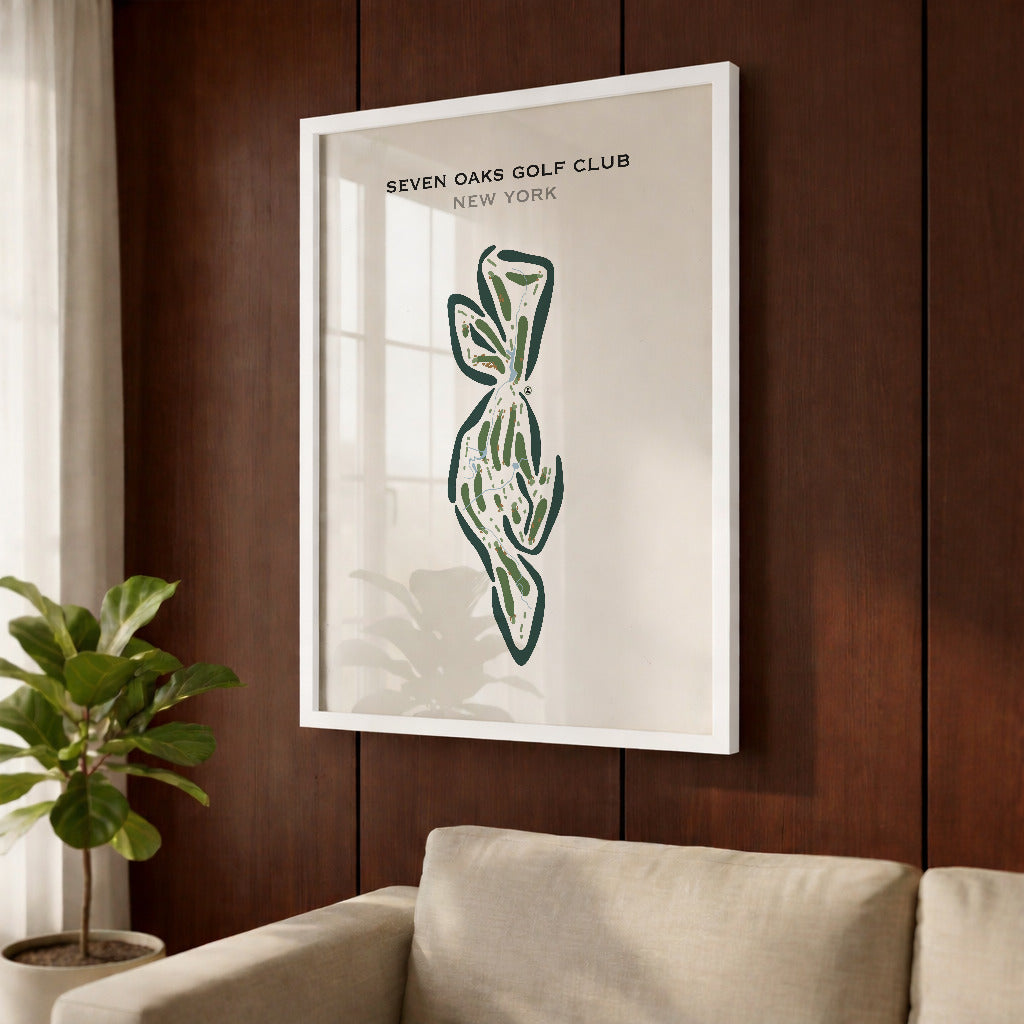 Seven Oaks Golf Club, New York - Printed Golf Courses