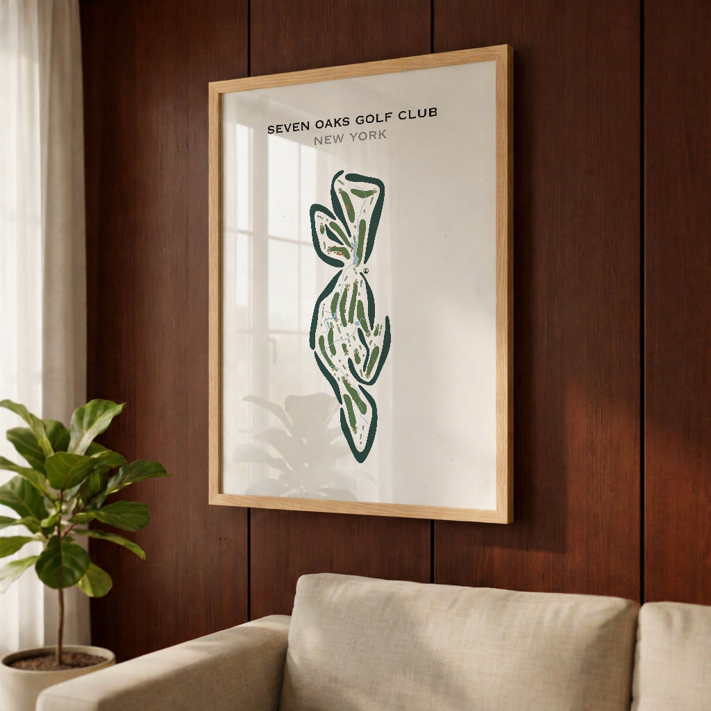 Seven Oaks Golf Club, New York - Printed Golf Courses