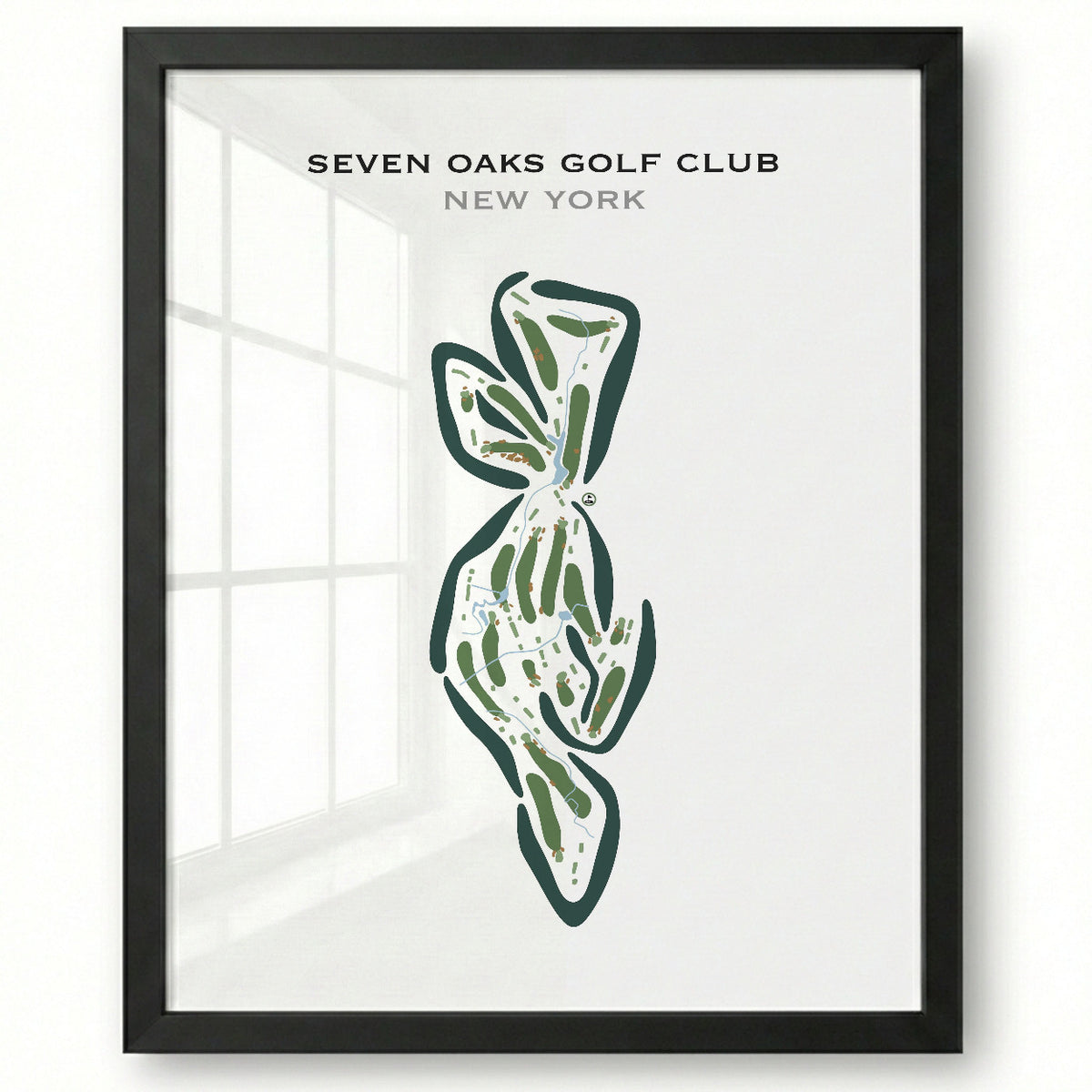 Seven Oaks Golf Club, New York - Printed Golf Courses