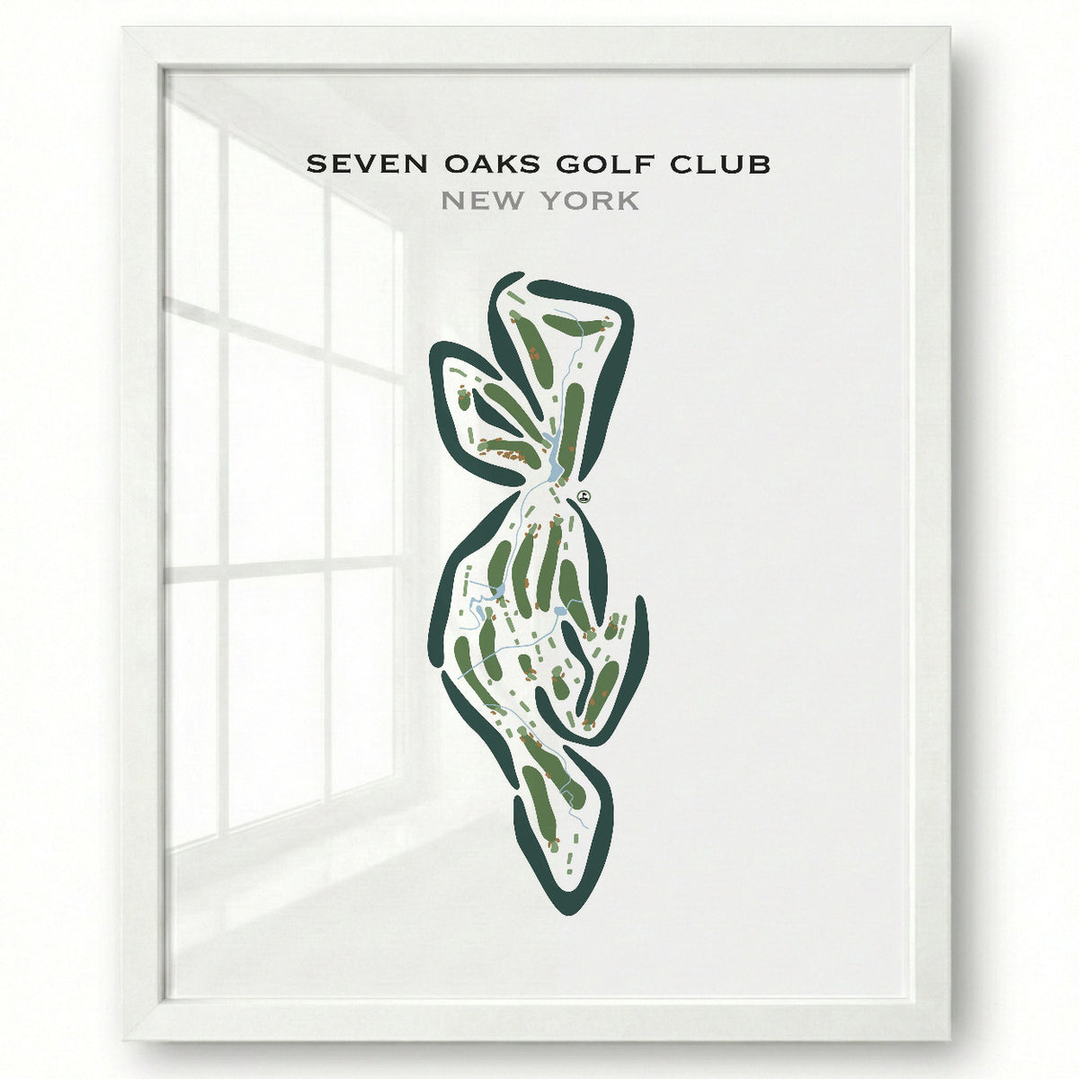 Seven Oaks Golf Club, New York - Printed Golf Courses