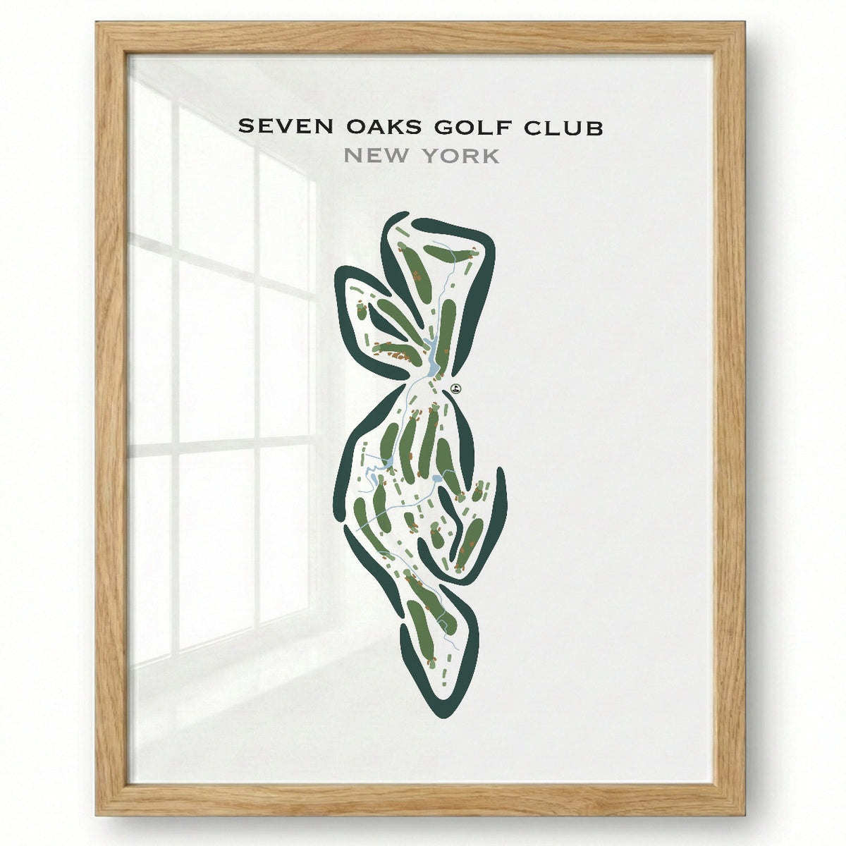 Seven Oaks Golf Club, New York - Printed Golf Courses