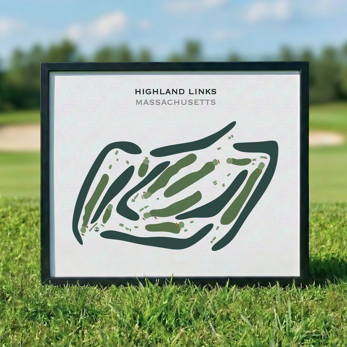 Highland Links, Massachusetts - Printed Golf Courses