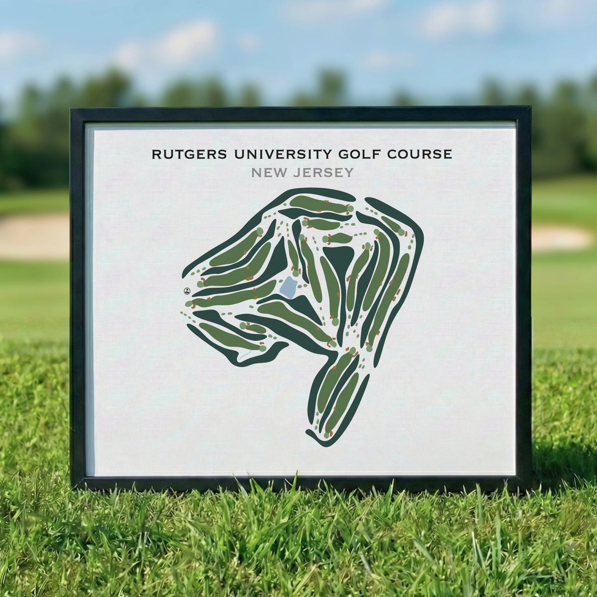 Rutgers University Golf Course, New Jersey - Printed Golf Courses