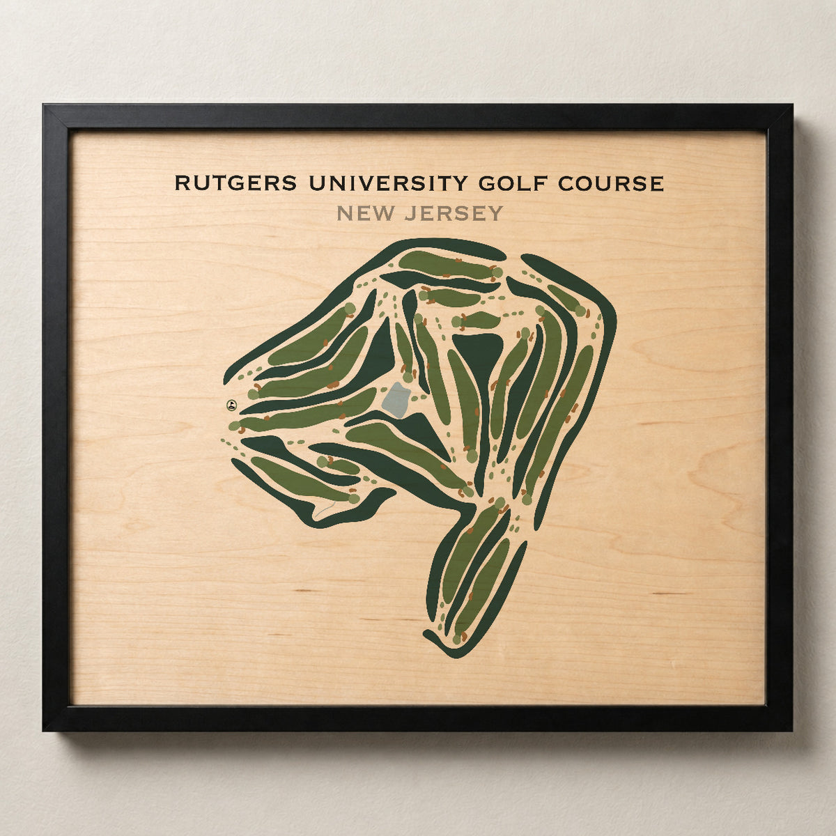 Rutgers University Golf Course, New Jersey - Printed Golf Courses