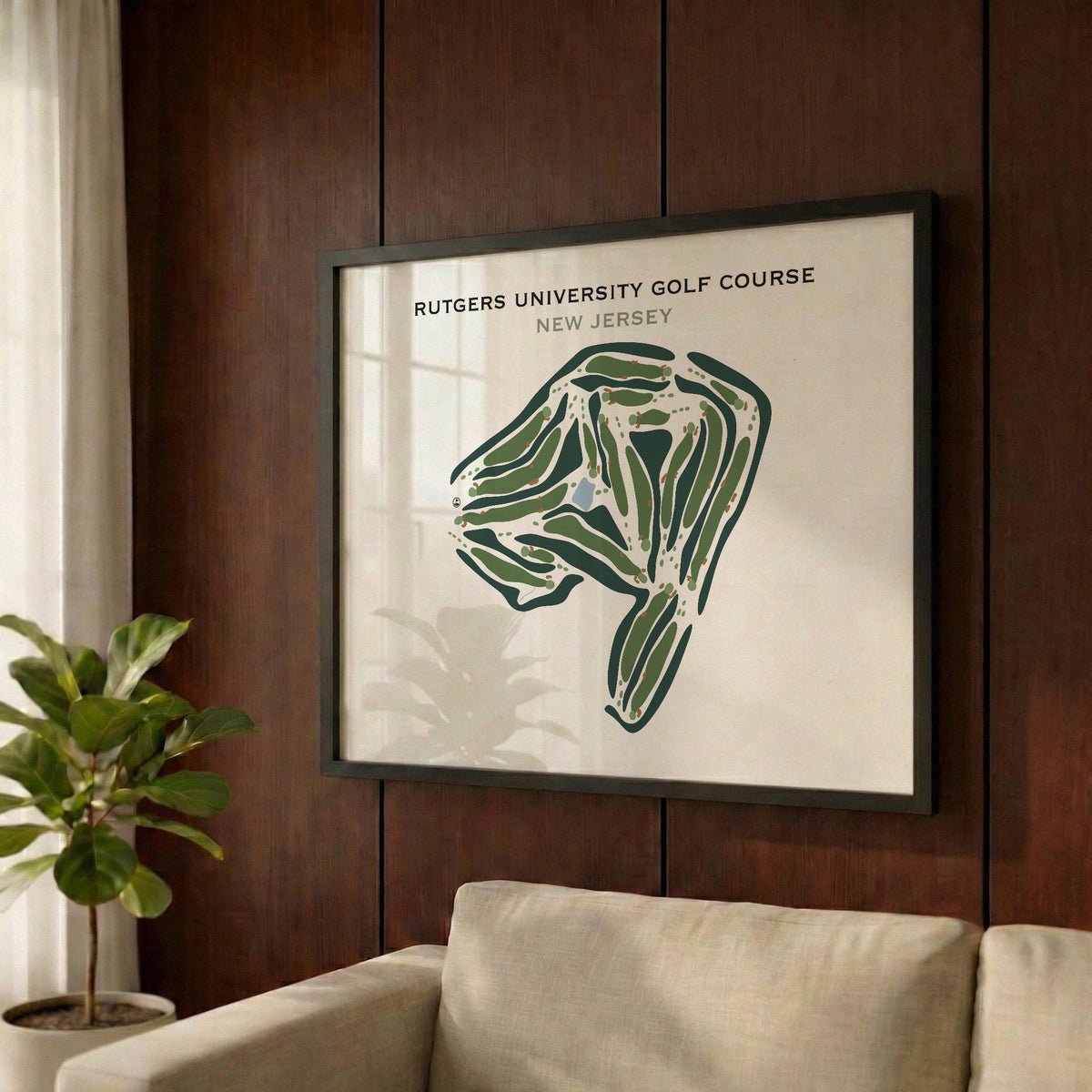 Rutgers University Golf Course, New Jersey - Printed Golf Courses