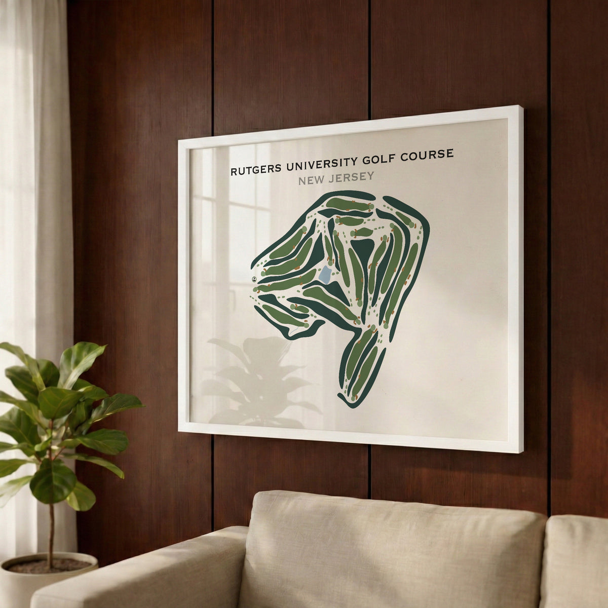 Rutgers University Golf Course, New Jersey - Printed Golf Courses