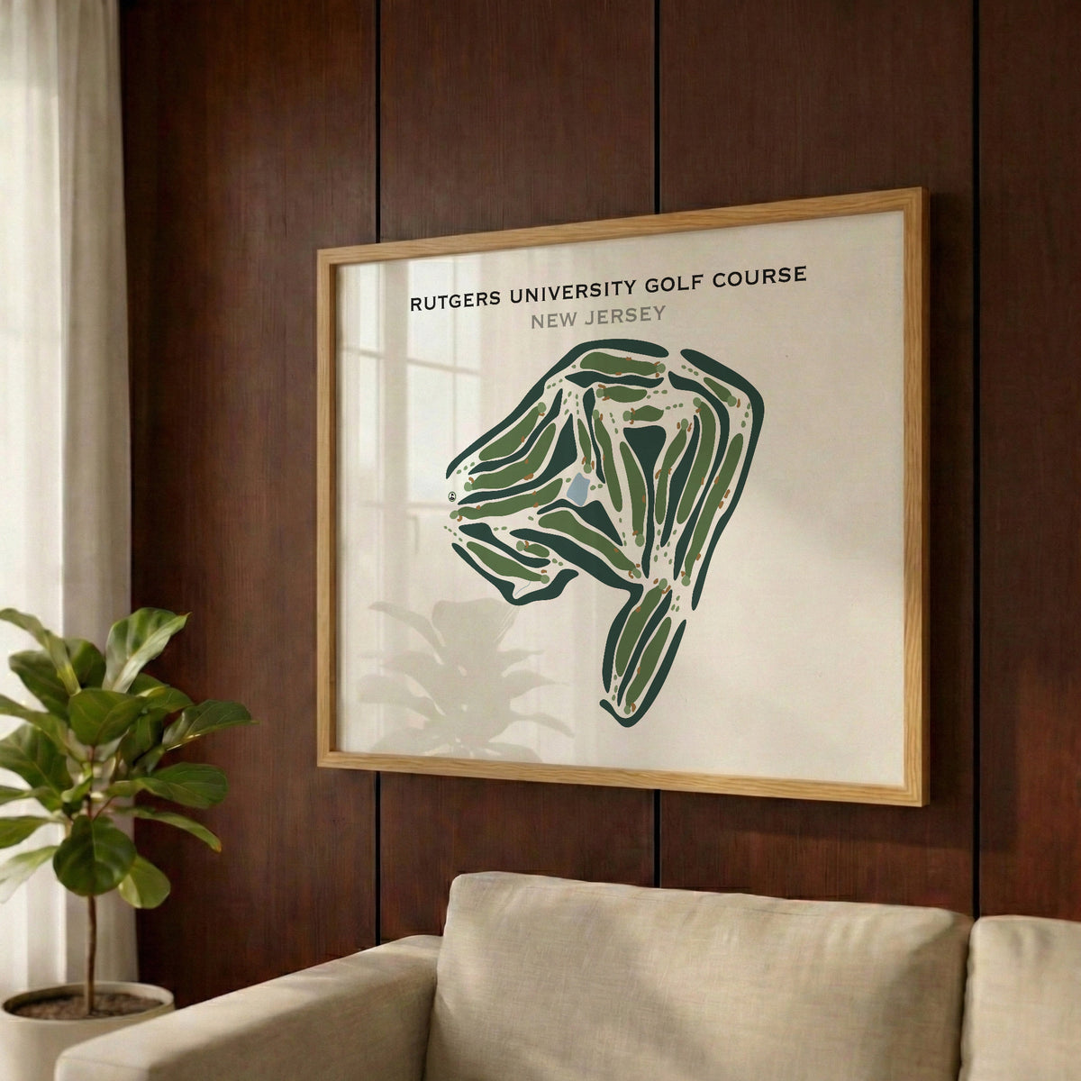Rutgers University Golf Course, New Jersey - Printed Golf Courses