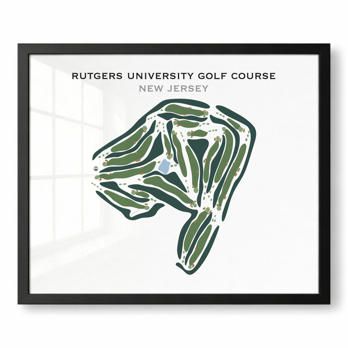 Rutgers University Golf Course, New Jersey - Printed Golf Courses
