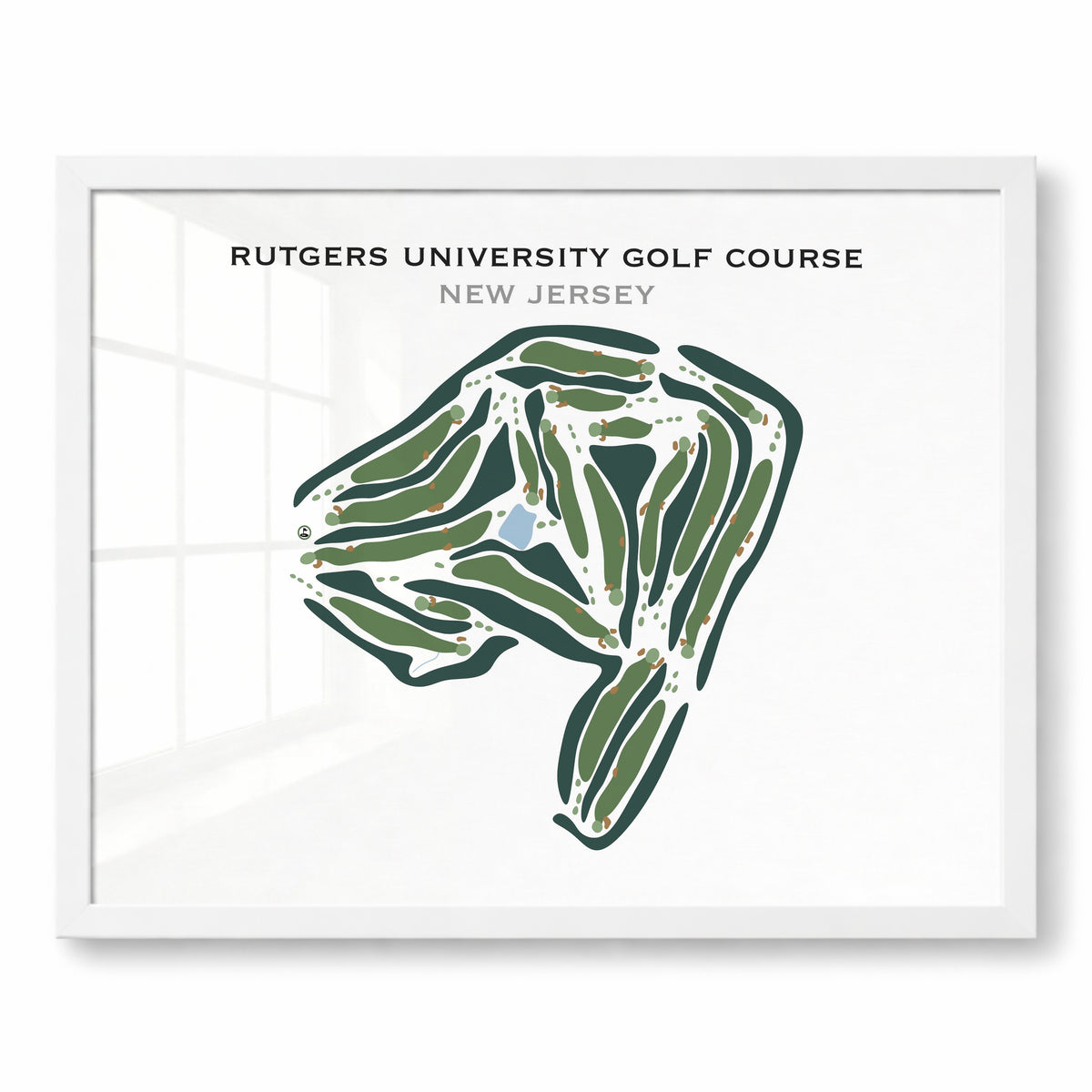 Rutgers University Golf Course, New Jersey - Printed Golf Courses