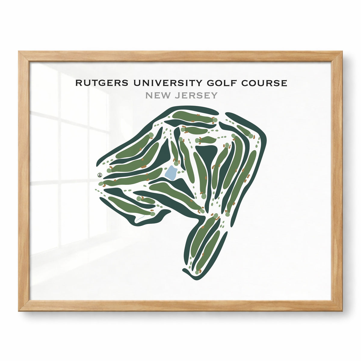 Rutgers University Golf Course, New Jersey - Printed Golf Courses