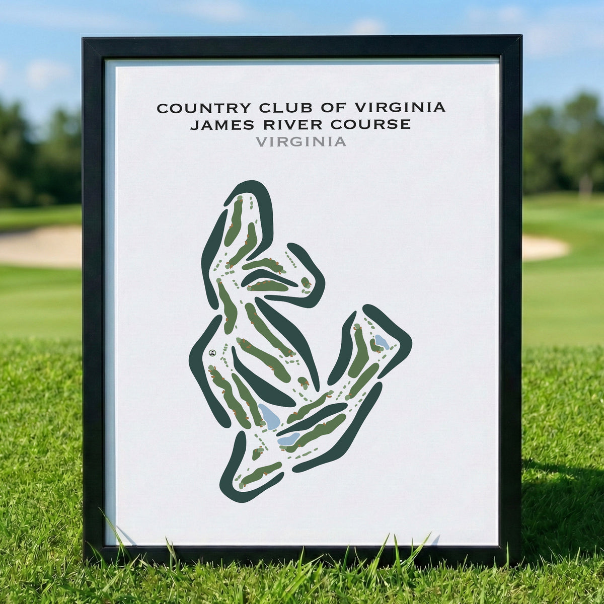 Country Club of Virginia - James River, Virginia - Printed Golf Courses