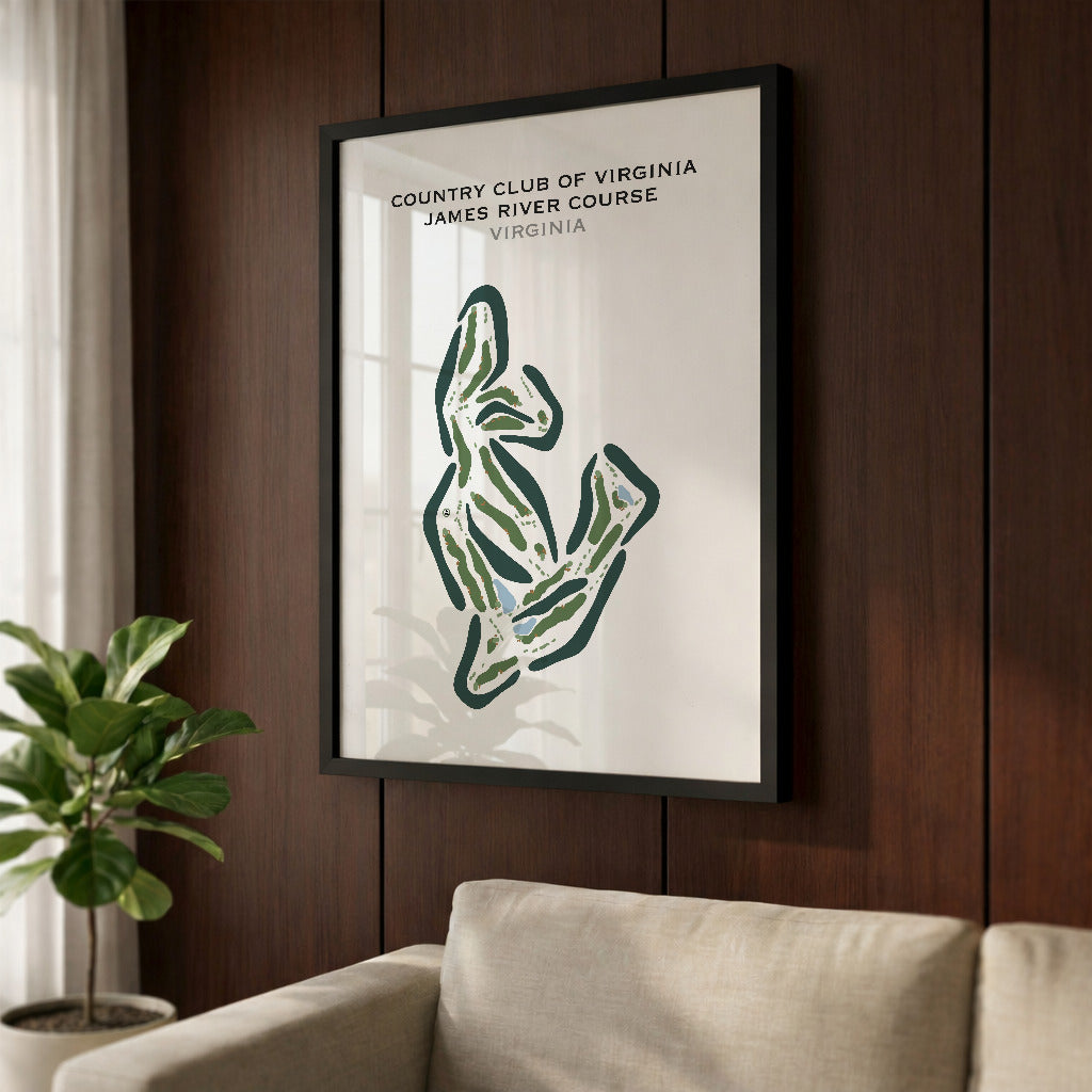 Country Club of Virginia - James River, Virginia - Printed Golf Courses