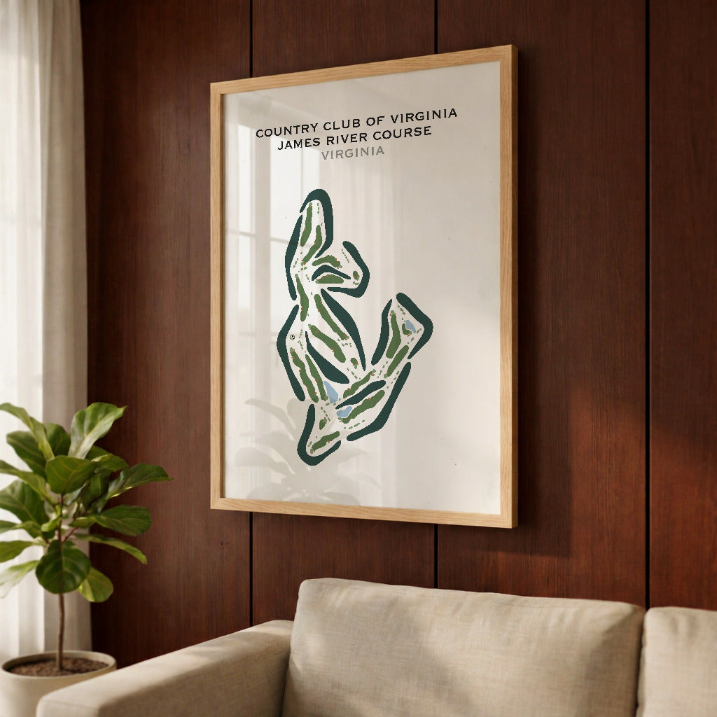 Country Club of Virginia - James River, Virginia - Printed Golf Courses