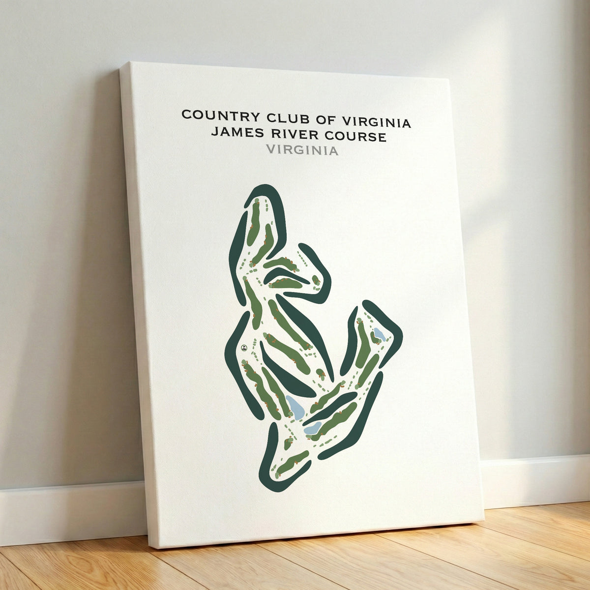 Country Club of Virginia - James River, Virginia - Printed Golf Courses
