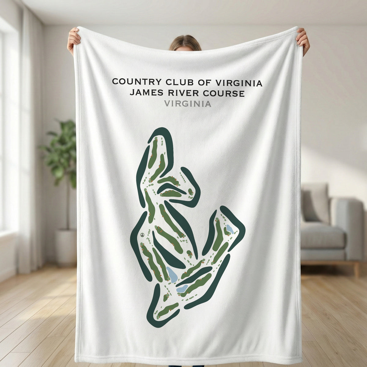 Country Club of Virginia - James River, Virginia - Printed Golf Courses