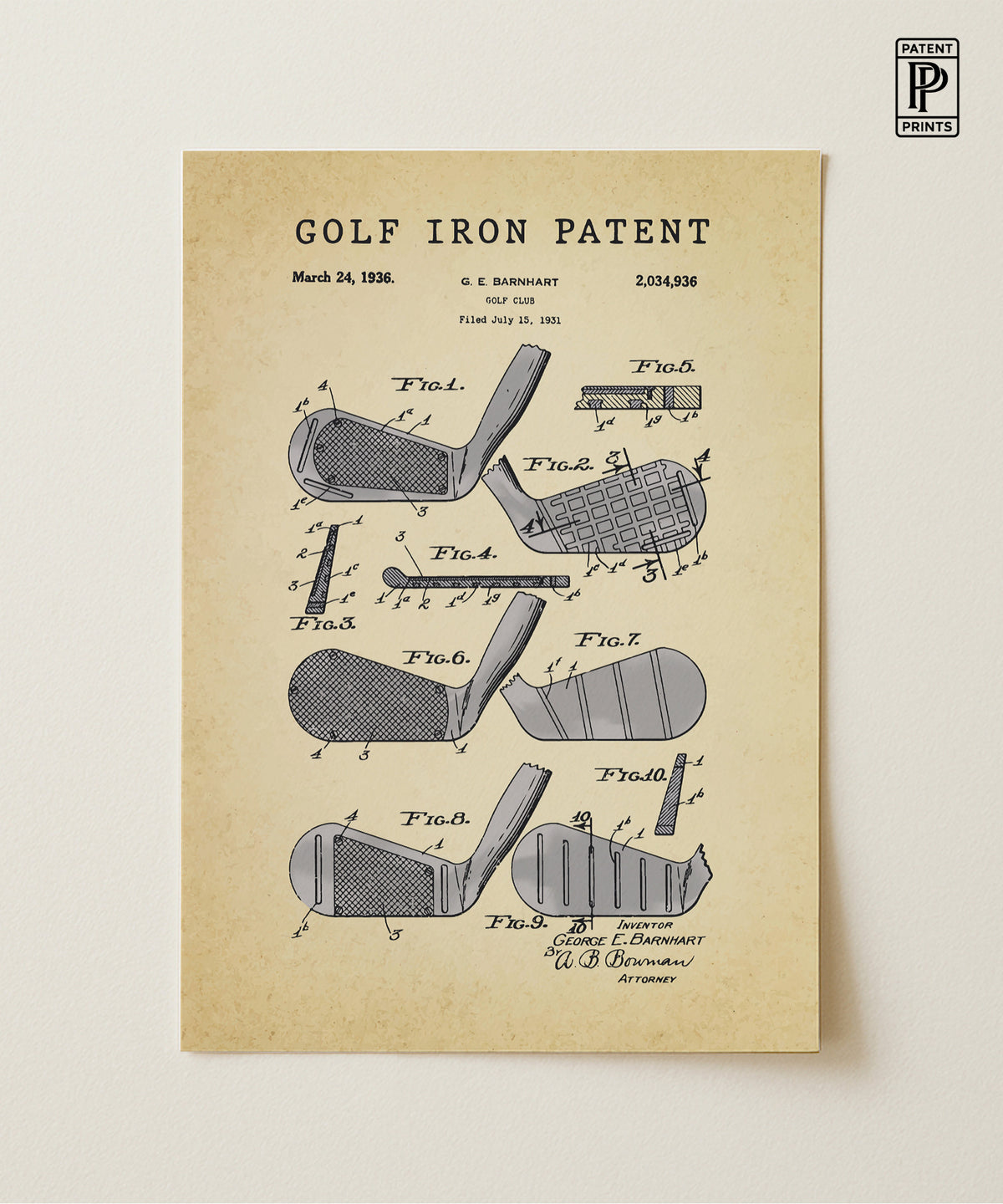 Golf Iron Patent
