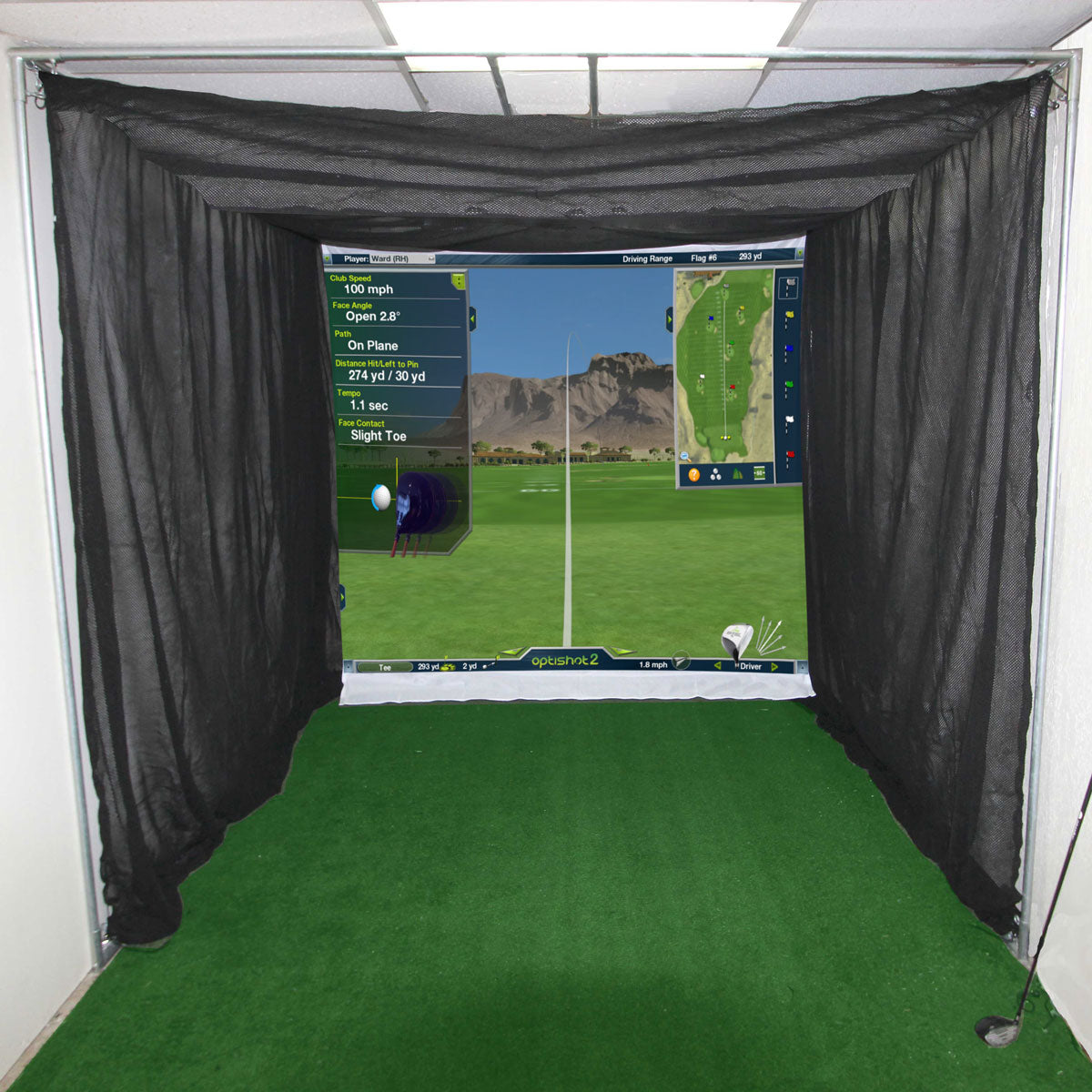 Cimarron Masters Tour Simulator Golf Net - Alternate View 3