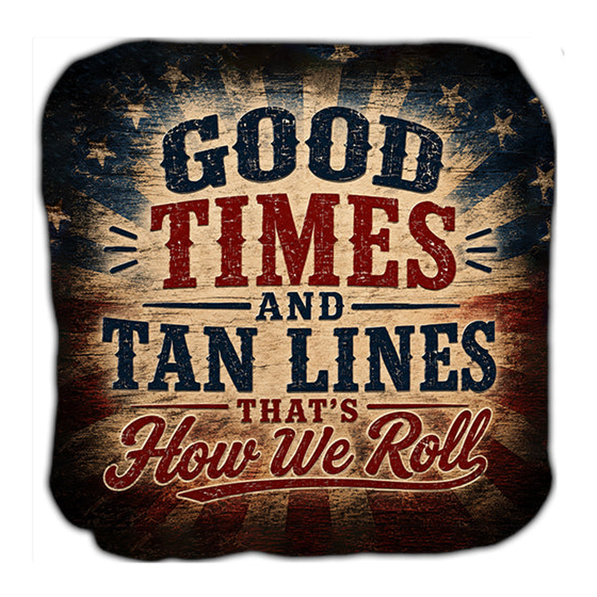 Good Times & Tan Lines That's How We Roll Cornhole Bags Set of 4 - Great Call Athletics