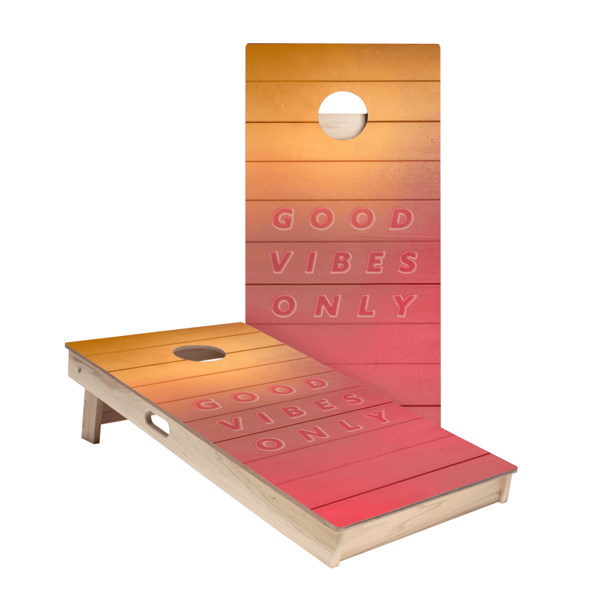 Good Vibes Only Star Cornhole Boards