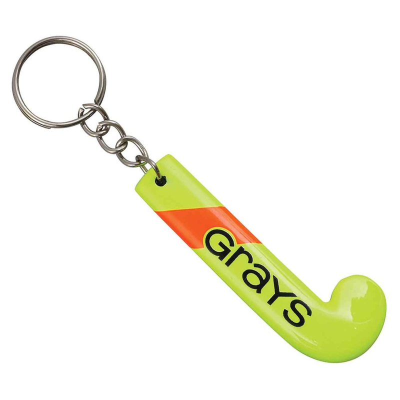 GRAYS Field Hockey Stick Key Chain in Neon Yellow