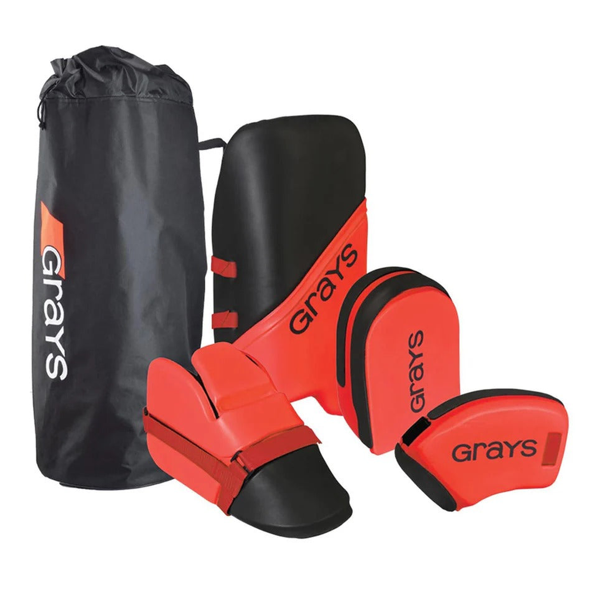 GRAYS G100 Introductory Goalie Protection Set in Black/Red