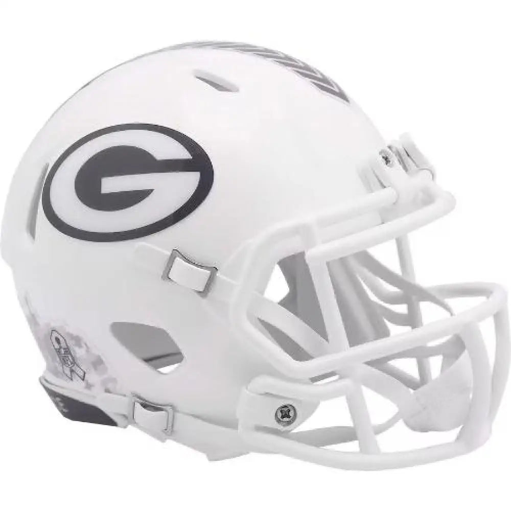 Green Bay Packers NFL Mini Speed Football Helmet SALUTE TO SERVICE 3