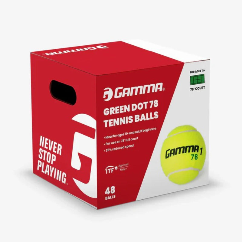 Tennis ball with a durable felt surface and printed branding, designed for controlled play and training.