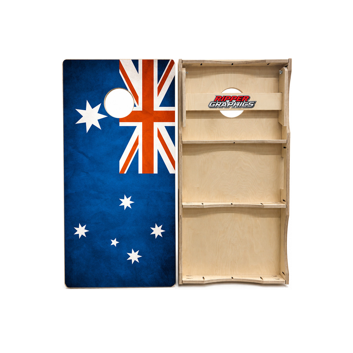 Grunge Australian Flag Cornhole Design product photo