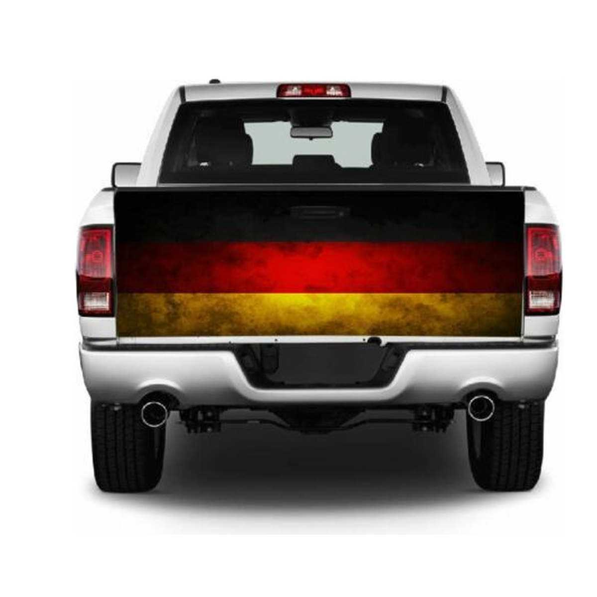 Grunge German Flag Truck Tailgate Wrap Vinyl Graphic Decal Sticker product photo