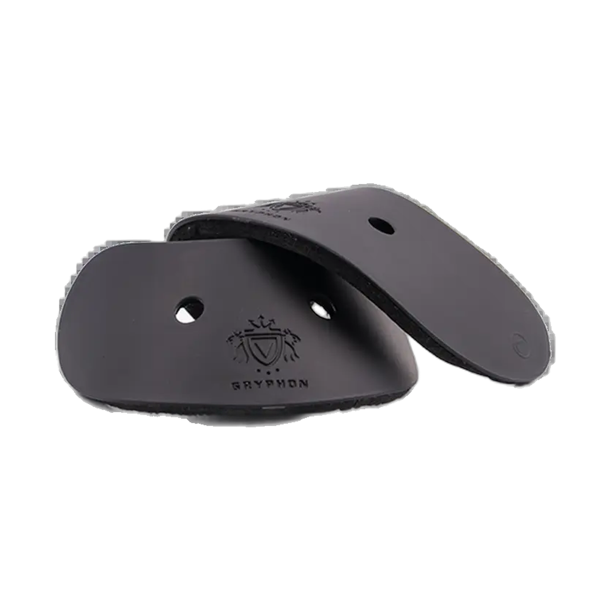 GRYPHON Foot Guards in Black - pair stacked top view