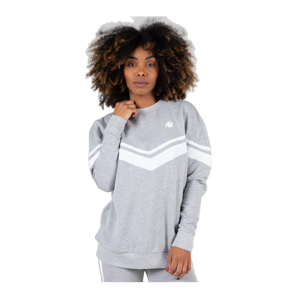 Hailey Oversized Sweatshirt - Gray Melange product photo