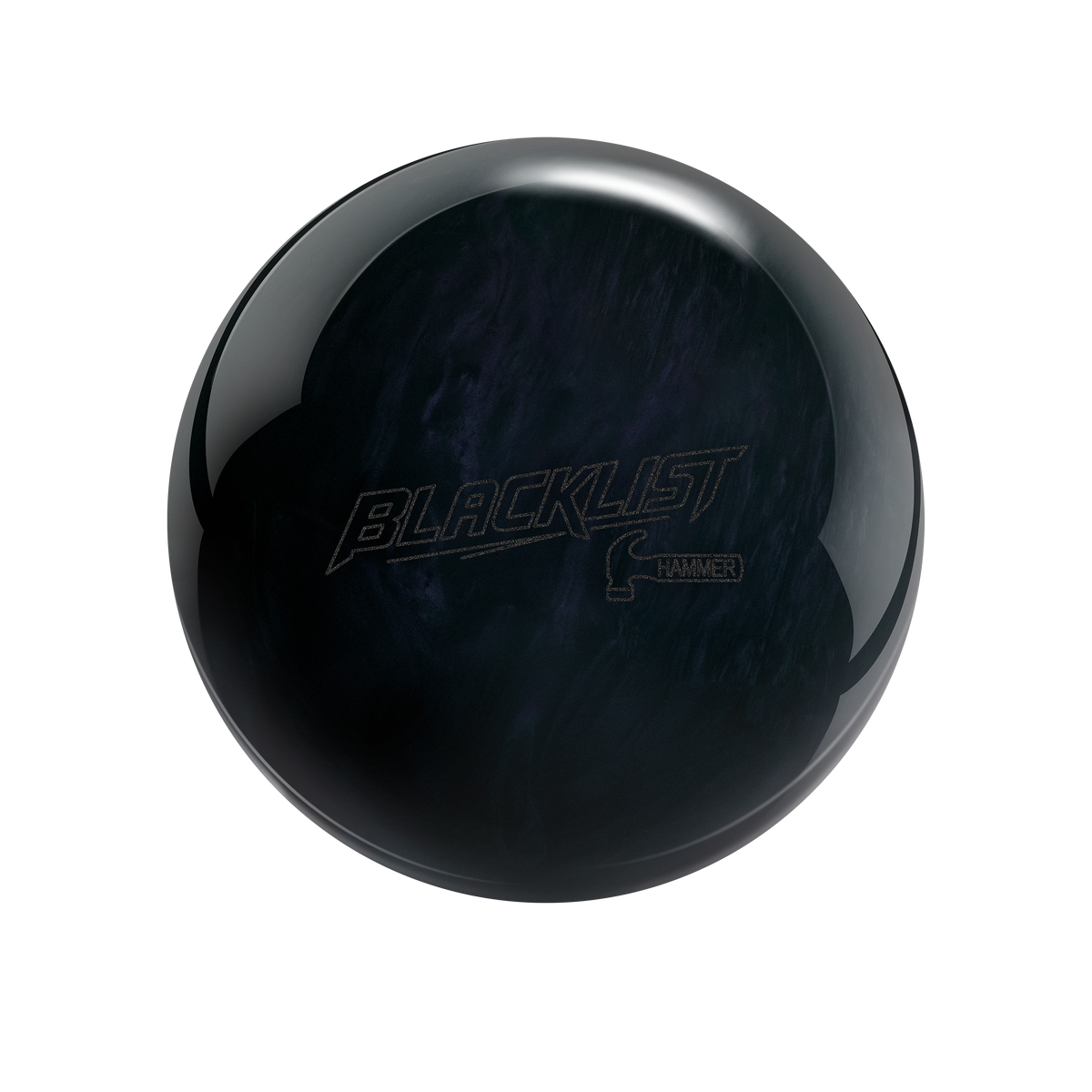 Hammer Blacklist Bowling Ball in Black Pearl - front view