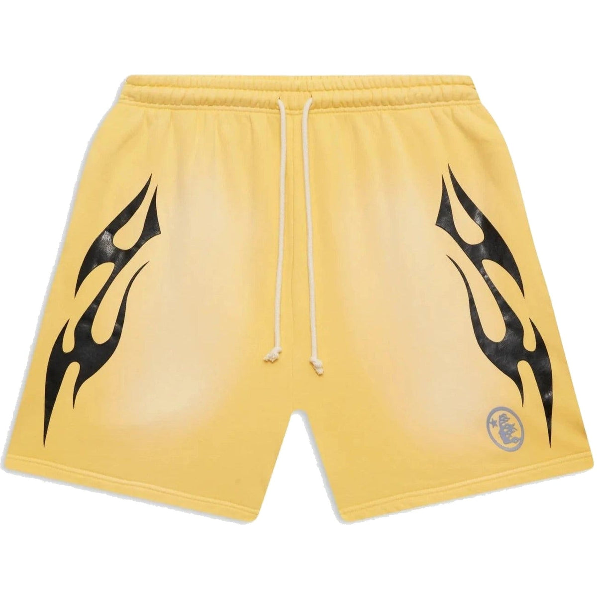 Hellstar Studios Flame Shorts Yellow
