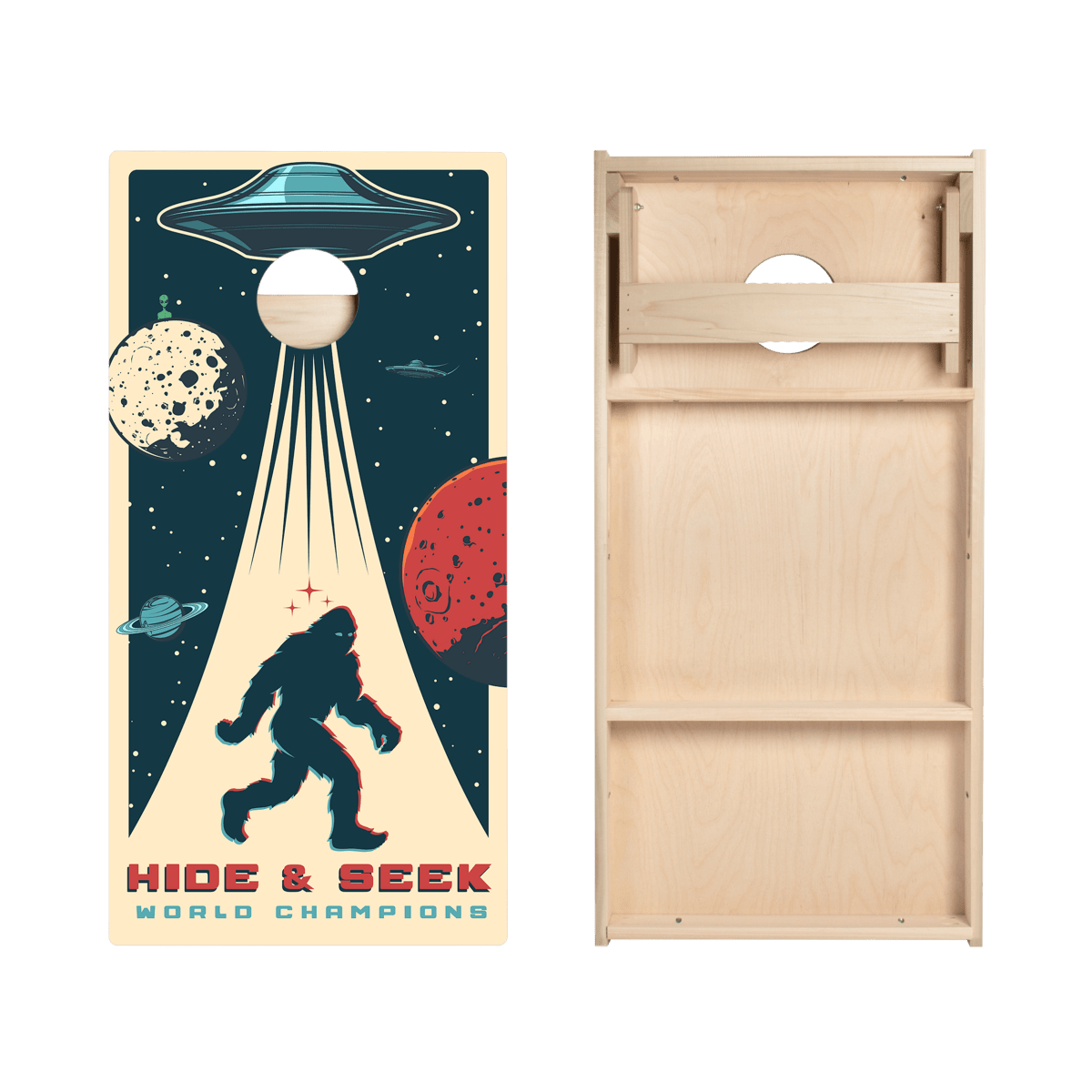 Hide & Seek Sasquatch Star Cornhole Boards - View 4