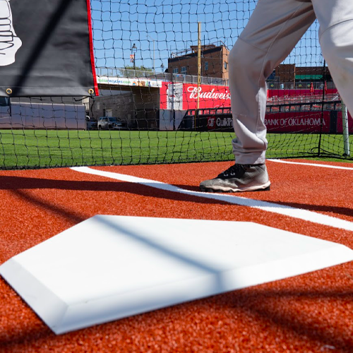 Cimarron Deluxe 6x12 Home Plate Mat with Throw Down Home Plate Clay - Alternate View 1