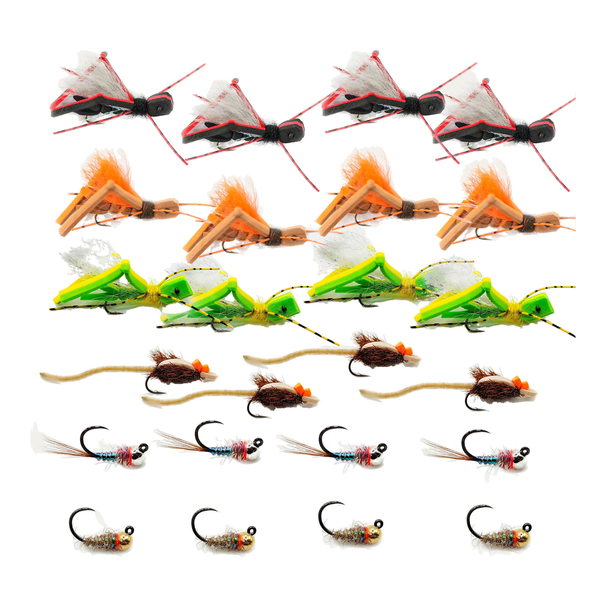 Hopper Dropper Fly Assortment - FLY-GUI-2408-ETR - Great Call Athletics
