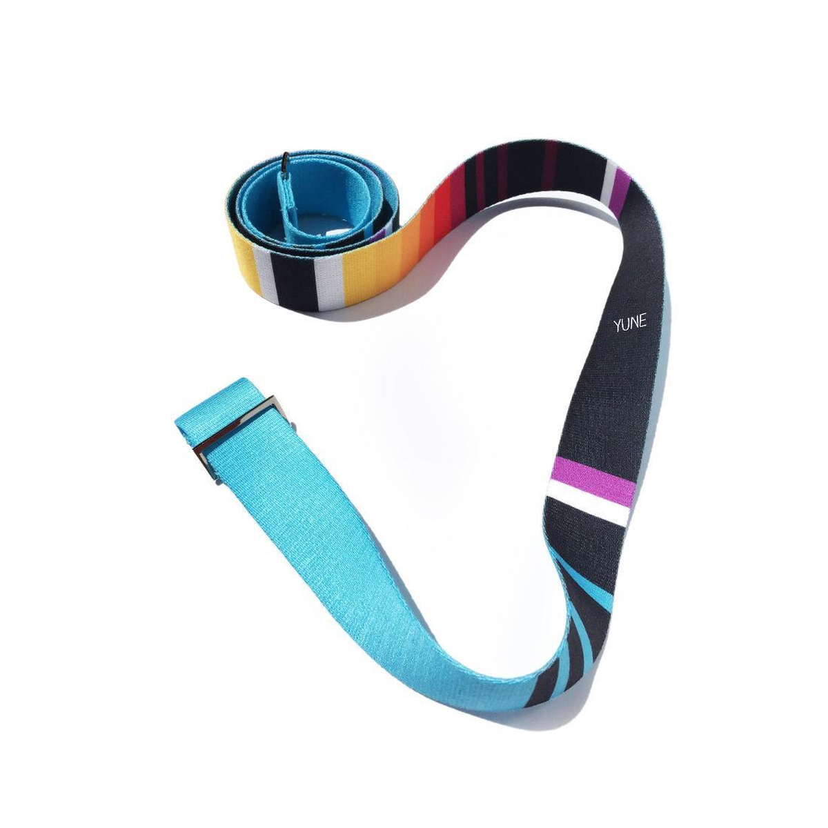 Horatio Yoga Strap – Blue Stretching Strap w/ Metal Buckles | Yune Yoga product photo