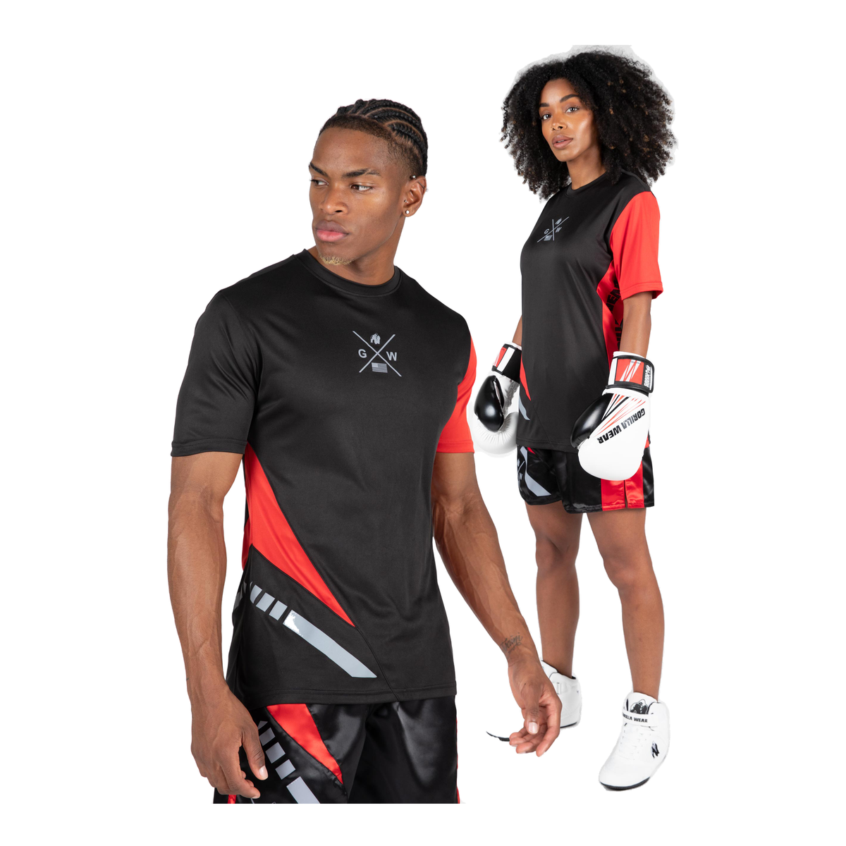 Hornell T-Shirt - Black/Red - Unisex - Great Call Athletics