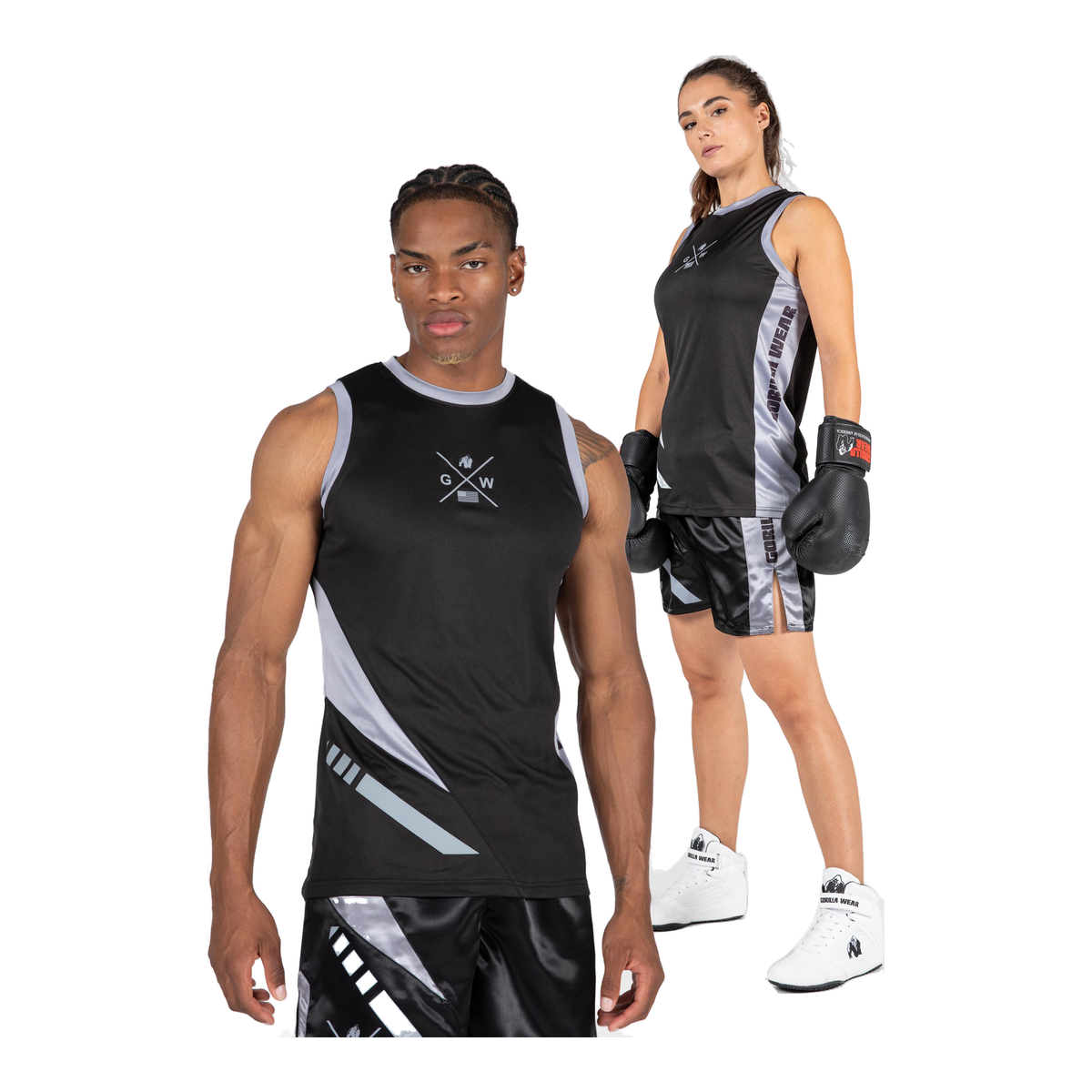 Hornell Tank Top - Black/Gray - Unisex - Great Call Athletics