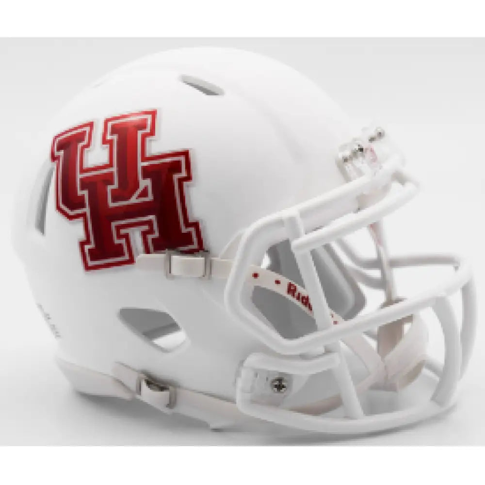 Houston Cougars NCAA Mini Speed Football Helmet Matte White - NCAA