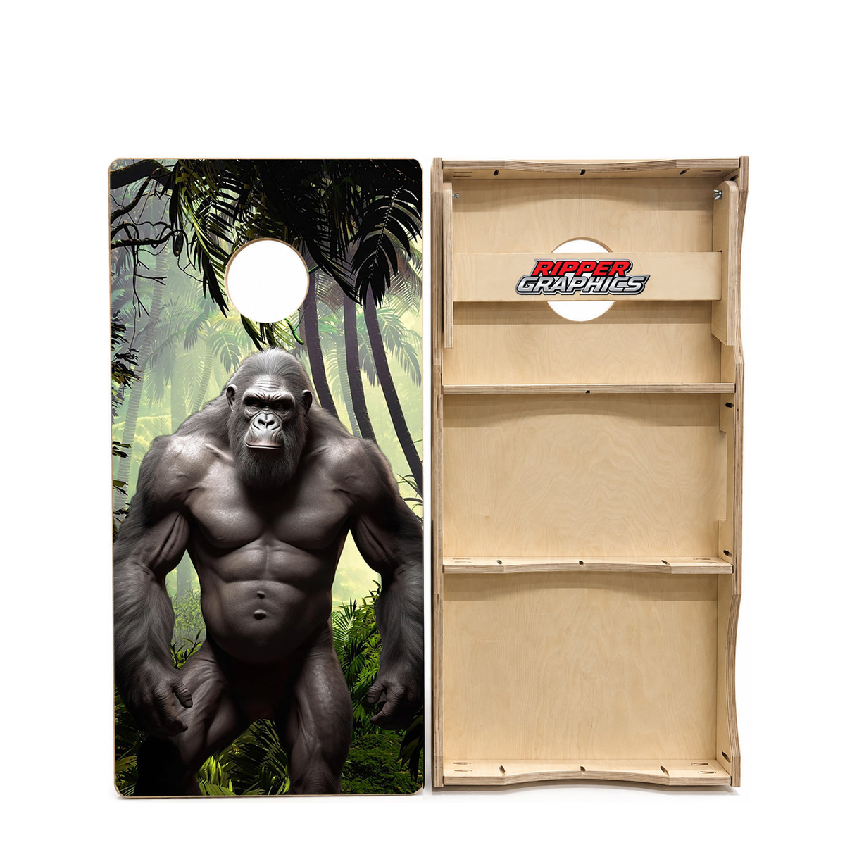 Hybrid Gorilla Ape Cornhole Design product photo